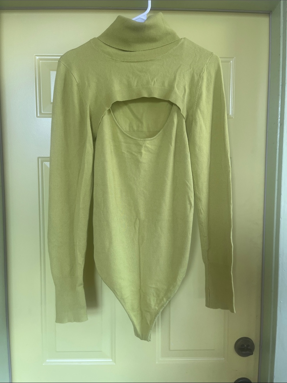 Turtleneck Bolero and Bodysuit-Lime Green